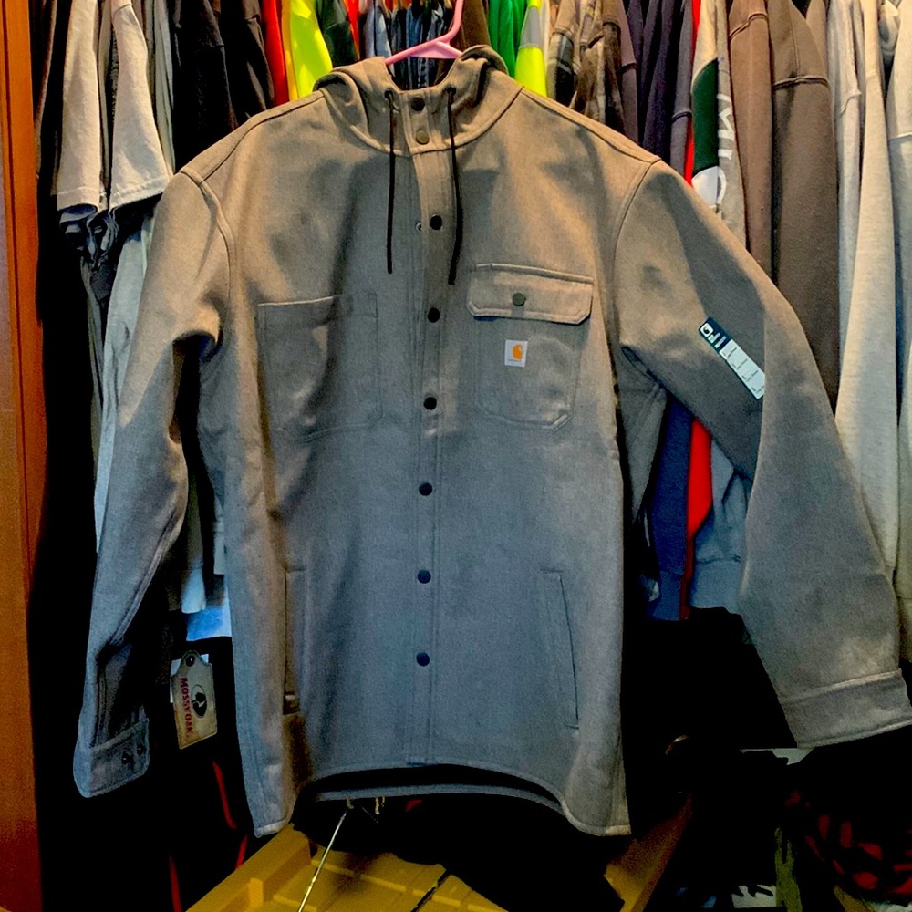 Mens rain defender grey coat